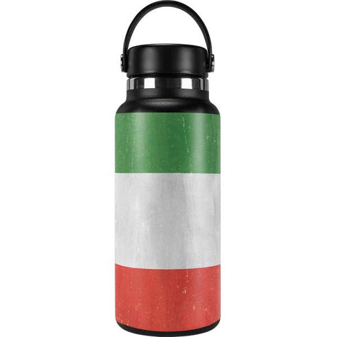 Italy Flag Distressed Hydro Flask 32oz Wide Mouth Skin